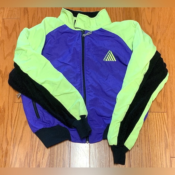 1990 Vintage Poly Fleece Fabric CANNONDALE Mountain Biking Athletic Jacket - Picture 13 of 14